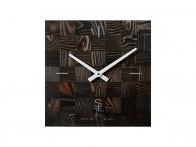 Часы настенные SLT 5195 CHESS BLACK WOOD в Шипуново - shipunovo.mebel-nsk.ru | фото
