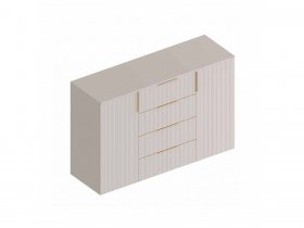 Комод с 4 ящ., 2створ. «Тефия» (тефия/софт сантьяго) в Шипуново - shipunovo.mebel-nsk.ru | фото