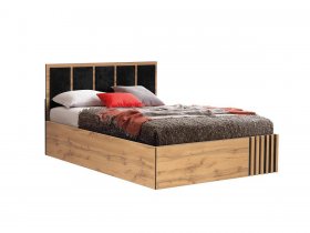 Кровать двуспальная с подъем. мех. 1,6 м Либерти 51.20 в Шипуново - shipunovo.mebel-nsk.ru | фото