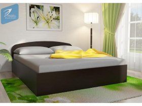 Кровать двуспальная 1,6м с подъем. мех. (венге) в Шипуново - shipunovo.mebel-nsk.ru | фото
