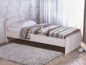 Кровать односпальная 80 с низкой спинкой (ясень шимо светлый) в Шипуново - shipunovo.mebel-nsk.ru | фото
