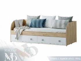 Кровать с ящиками Тренд КР-01 в Шипуново - shipunovo.mebel-nsk.ru | фото