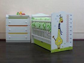 Кроватка детская Жираф с маятником в Шипуново - shipunovo.mebel-nsk.ru | фото