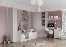 Модульная детская «Тефия» (тефия/софт сантьяго) в Шипуново - shipunovo.mebel-nsk.ru | фото