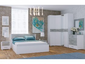 Модульная спальня Бьянка (белый/бетон) в Шипуново - shipunovo.mebel-nsk.ru | фото