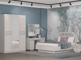 Модульная спальня Лоренцо в Шипуново - shipunovo.mebel-nsk.ru | фото