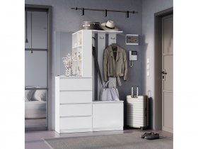 Прихожая Симпл ПР-04 (белый) в Шипуново - shipunovo.mebel-nsk.ru | фото