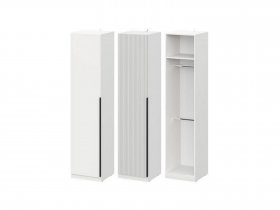 Шкаф ШК-50 Эккервуд (белый) в Шипуново - shipunovo.mebel-nsk.ru | фото