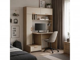 Стол письменный Лайт 03.243  (плэйн/сатин) в Шипуново - shipunovo.mebel-nsk.ru | фото