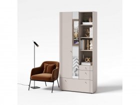 Вешалка с зеркалом ВШ1 Одетта (дуб эндгрей/меланж) в Шипуново - shipunovo.mebel-nsk.ru | фото